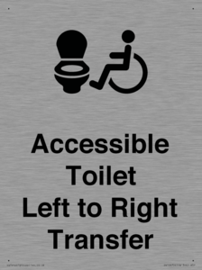 Accessible Toilet with Left to Right Transfer